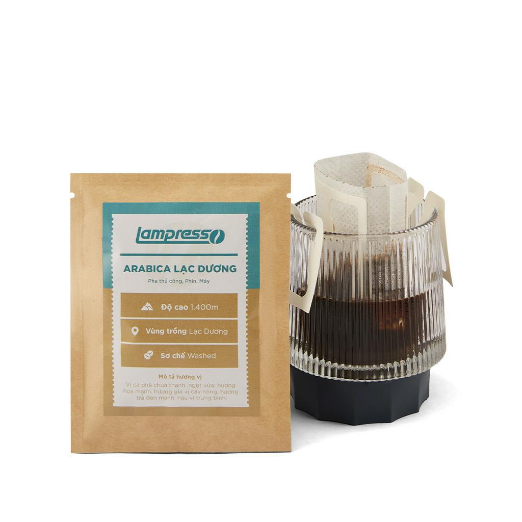 Cà phê phin giấy nguyên chất gói 20g cafe robusta, arabica phù hợp pha khi đi du lịch văn phòng tiện lợi