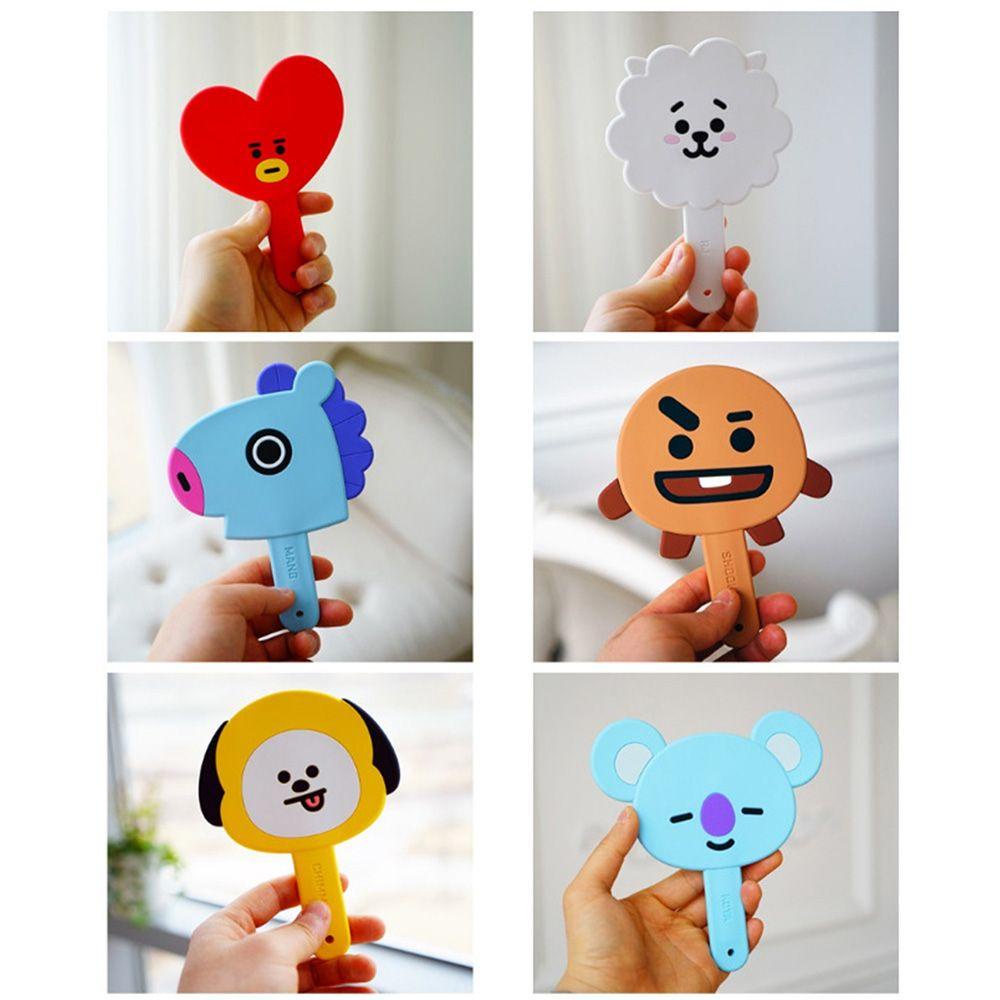 PATH Gương Trang Điểm Cầm Tay Hình BT21 Sáng Tạo Cho Bé Gái