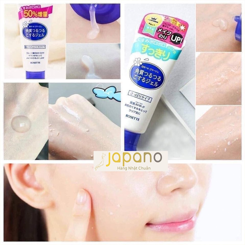 Tẩy tế bào chết da mặt Rosette Gel Nhật Bản an toàn cho mọi loại da 120g - Japano | BigBuy360 - bigbuy360.vn