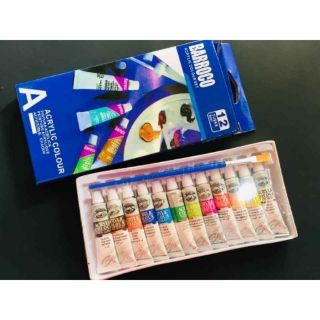 Màu acrylic dạng tuýp 12 màu