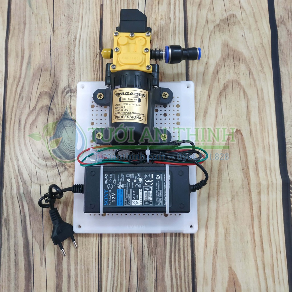 Bộ tưới Lan phun sương 6 béc 4 hướng KÈM Timer hẹn giờ tự động[BƠM NGUỒN LẮP SẴN TRÊN BẢNG ĐIỆN] hàng loại 1