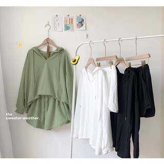 SET ÁO HOODIE+QUẦN SHORT NỈ DA CÁ