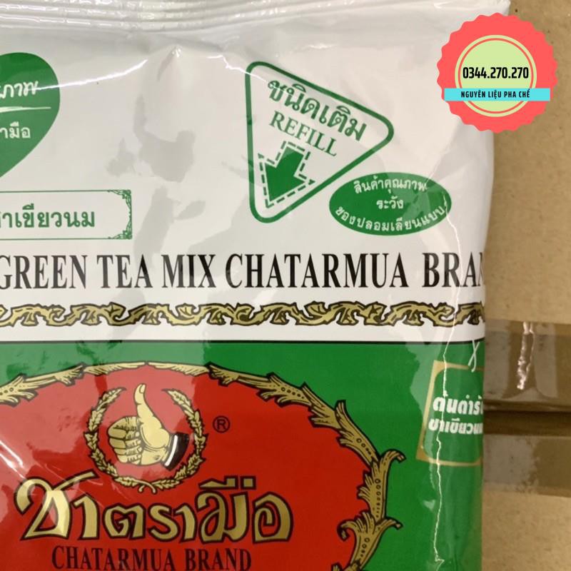 Trà Thái xanh nhập khẩu Thái Lan Chatarmua gói 200gr Có tem nhập khẩu.