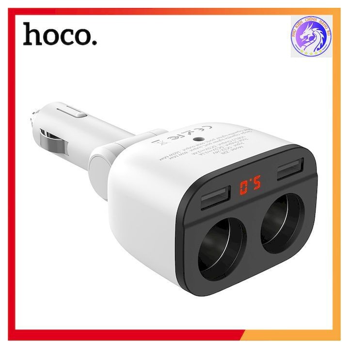 Sạc Xe Hơi Z28 Màn Hình Kỹ Thuật Số Kép USB Tổng Đầu Ra 3.1A - Hàng Chính Hãng