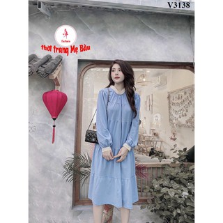 Váy đầm bầu dự tiệc ( hình thật)