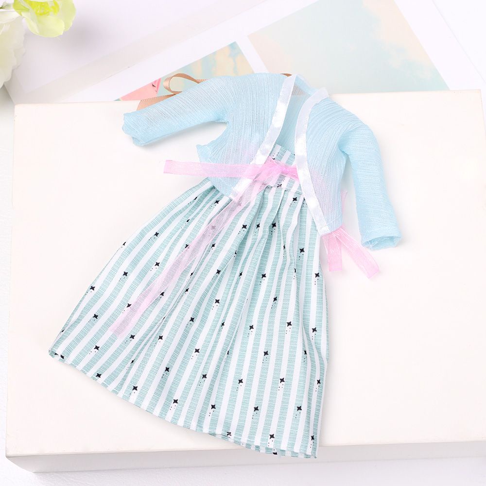 Trang phục mùa hè bằng vải phối ren cho búp bê kích thước 1/6 mới dễ thương