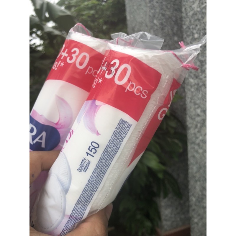 Bông Tẩy Trang Aura 150 miếng | BigBuy360 - bigbuy360.vn