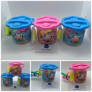 Đất nặn xô to Grasp 15 màu tặng kèm bộ phụ kiện xinh xắn