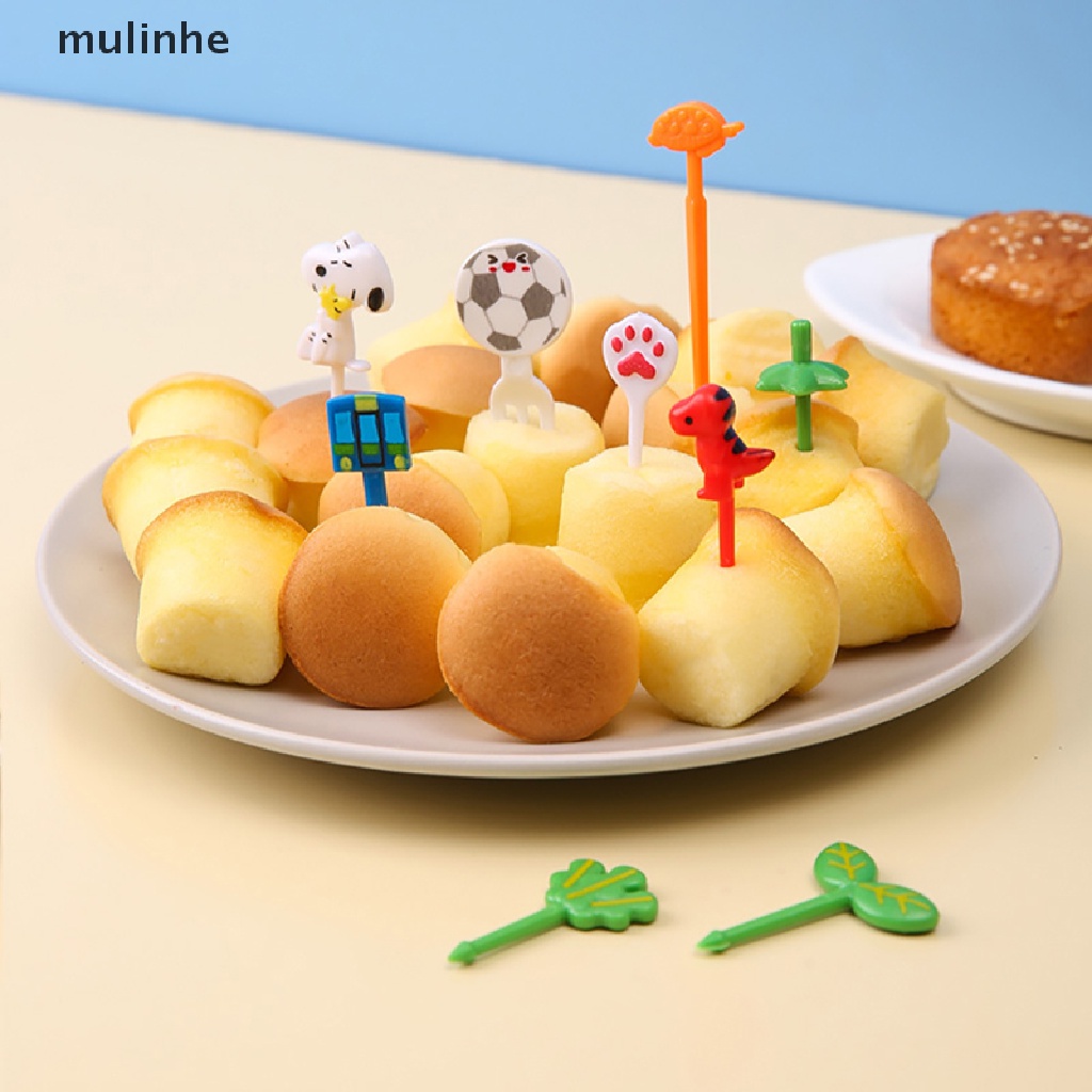 Nĩa Ăn Trái Cây / Tráng Miệng Mini Họa Tiết Hoạt Hình Dễ Thương Cho Bé vn