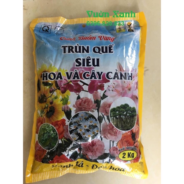 Trùn quế Siêu hoa và cây cảnh  (gói: 02 kg)