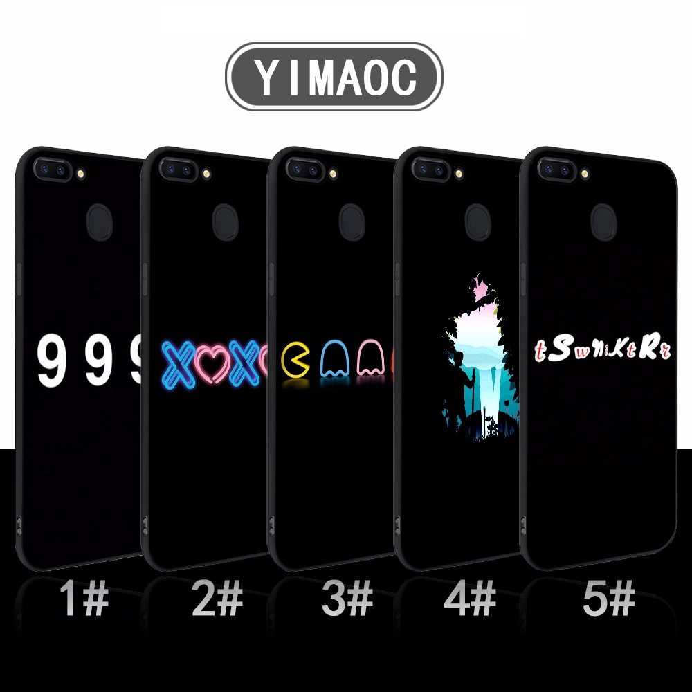 Ốp lưng nền đen in hình màu neon nhiều mẫu mã cho điện thoại OPPO A3S A5 A37 A39 A5S A7 A59 F1S F3 A1 F5 F7 F9 60C