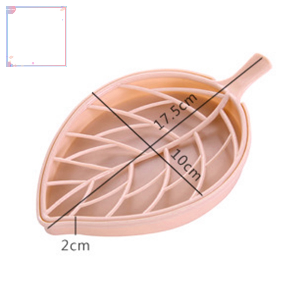 Bộ 2 Khay Đựng Xà Phòng Hình Chiếc Lá Chống Trượt Độ Bền Cao