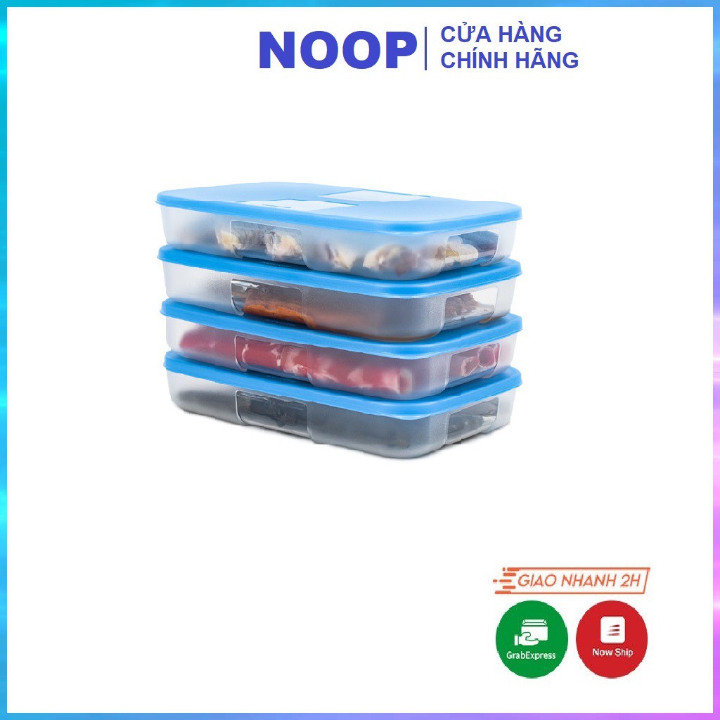 Tupperware Hộp Nhựa Trữ Đông Thức Ăn Trong Tủ Lạnh Tủ Đông Dẹt Hình Chữ Nhật Dung Tích 650ml TU18