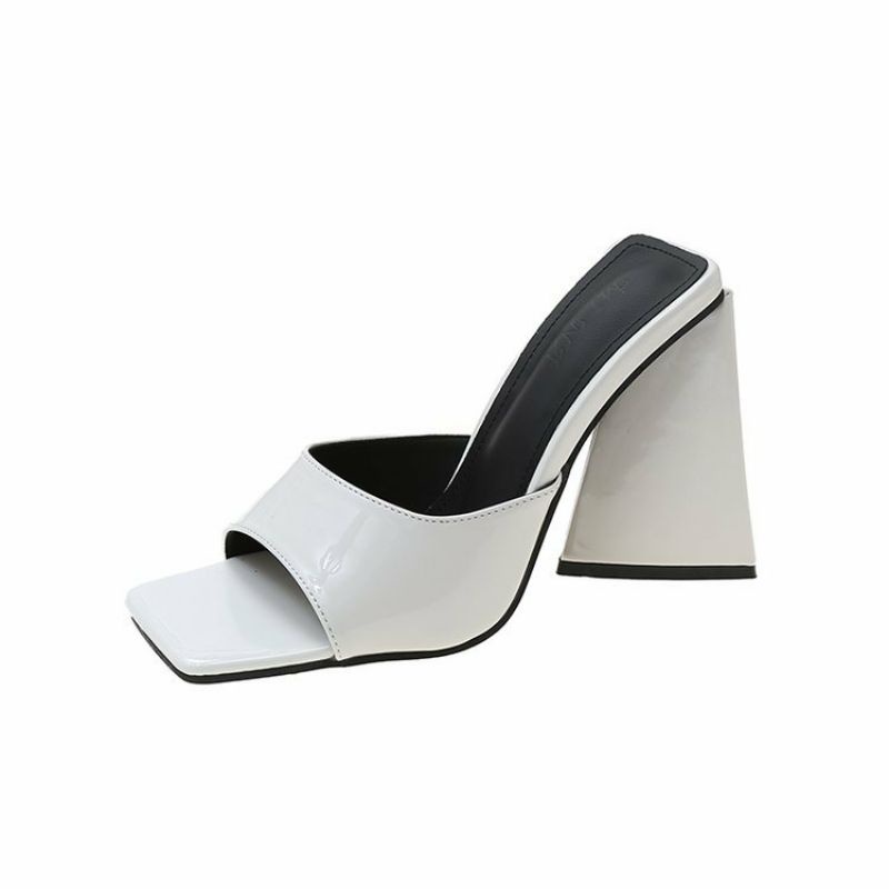 Guốc cao gót nữ cao 7 đến 9 cm gót tam giác