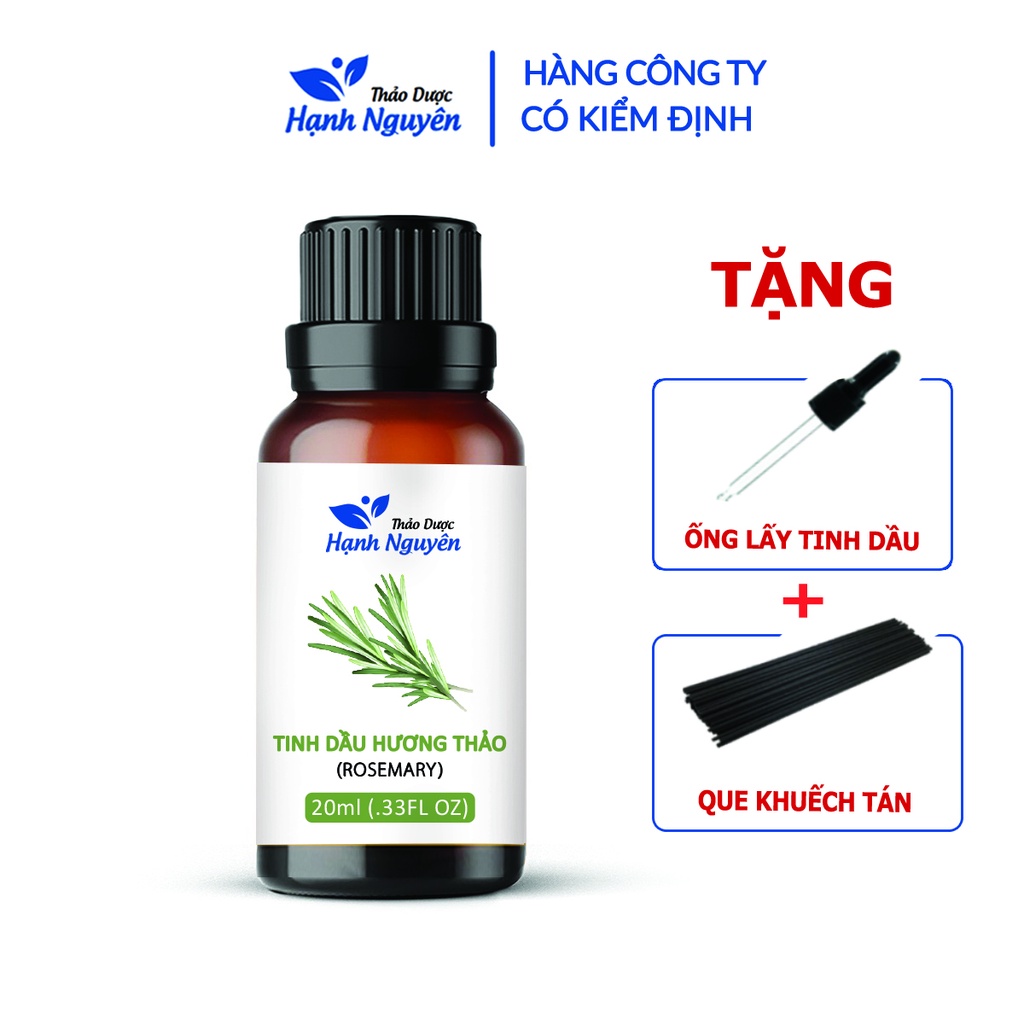 Tinh dầu Hương Thảo 20ml, tăng cường trí nhớ, hương nước hoa thiên nhiên, thơm phòng - Thảo dược Hạnh Nguyên