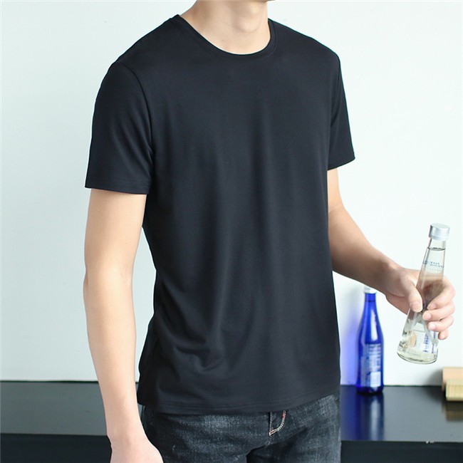 Áo Thun Trơn Tay Lỡ Dáng Rộng Plus Size Cho Nam