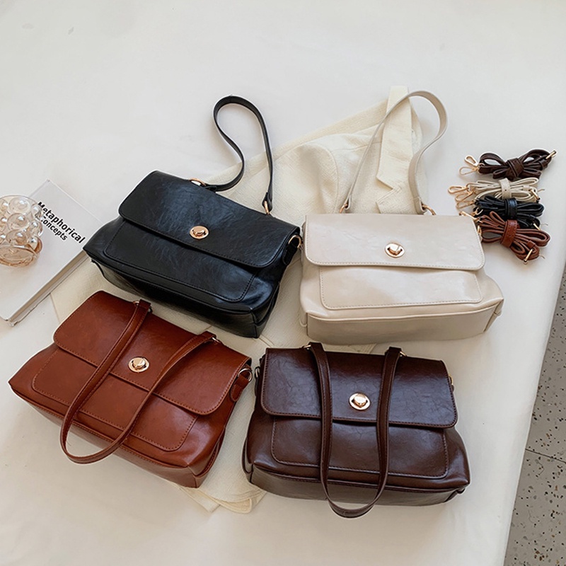 Túi Đeo Chéo Hình Vuông Cỡ Lớn Phong Cách retro Thời Trang Cho Nữ