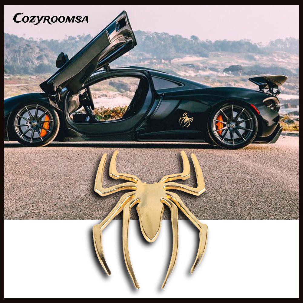 Miếng Sticker Dán Hình Nhện 3d Dùng Để Trang Trí Xe Hơi Tiện Dụng