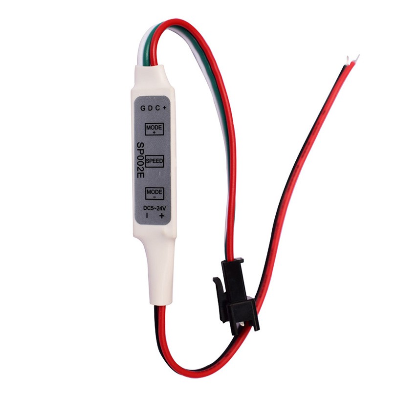 SP002E BỘ ĐIỀU KHIỂN LED FULL MÀU MINI 3 NÚT WS2811 WS2812B UCS1903 | BigBuy360 - bigbuy360.vn