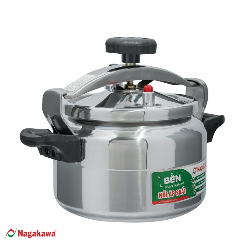 #Rẻ vô địch# Nồi áp suất, nồi hầm NAGAKAWA đáy nhôm đúc siêu nhẹ  đun bếp ga, bếp hồng ngoại - loại 1