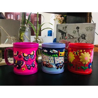 Cốc / ly uống nước melamine hoạt hình nhiều màu sắc