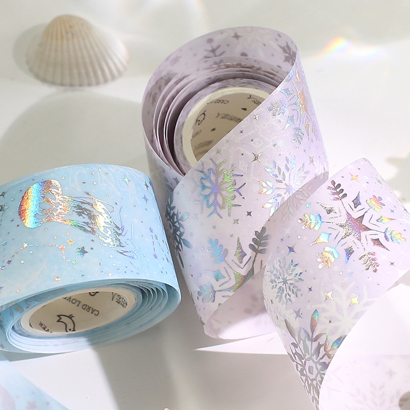 Washi tape ánh nhũ GALAXY cuộn trang trí sổ tay… [ 071 ]