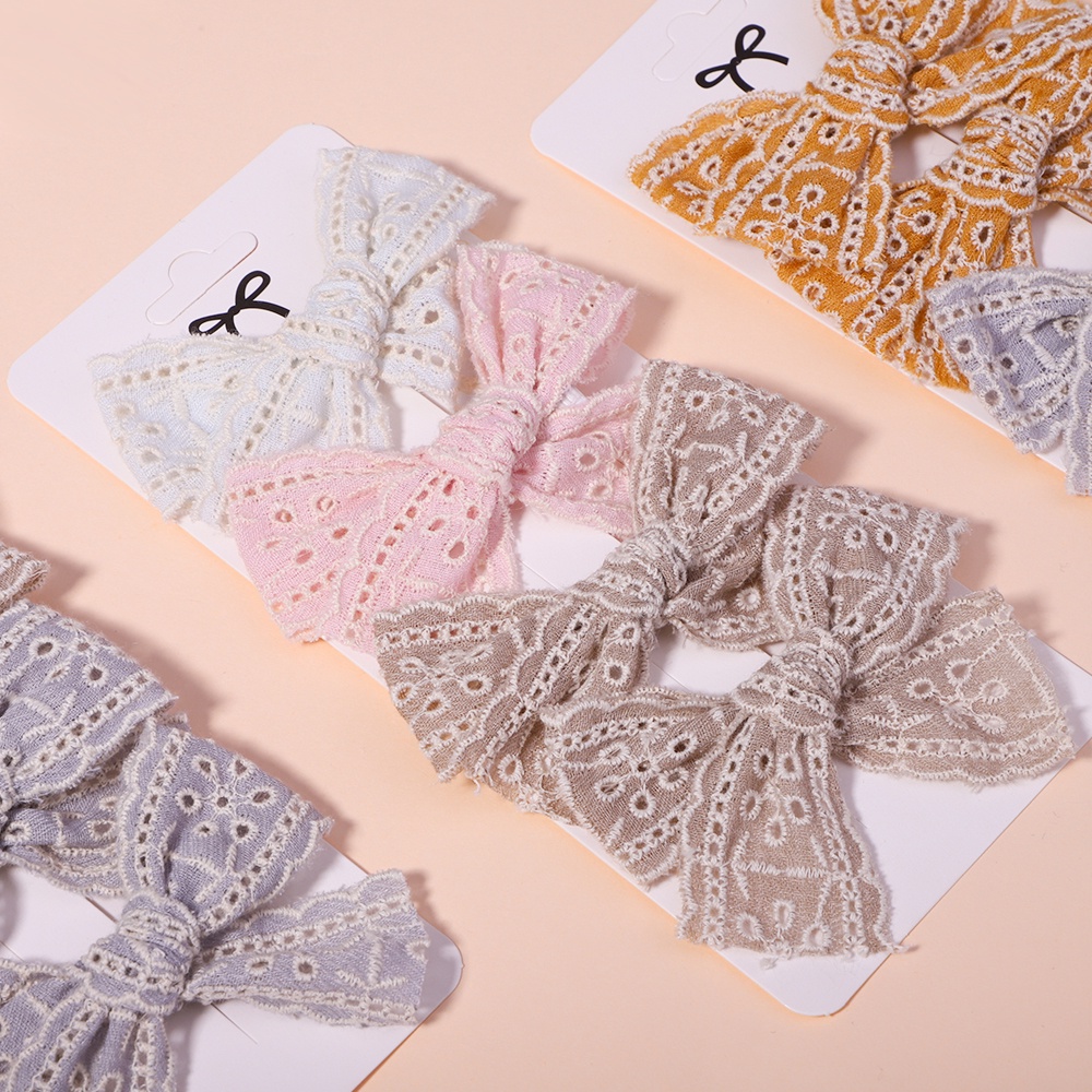 Set 4 kẹp tóc KIDSBOWS kiểu nơ lớn thời trang dễ thương dành cho bé gái