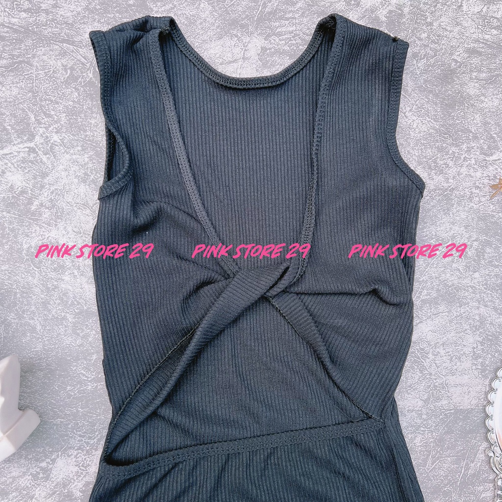 Đầm Sát Nách Ôm Body Dáng Dài Xòe Thiết Kế Đan Xoắn Sau Lưng Siêu Ấn Tượng D060 | BigBuy360 - bigbuy360.vn