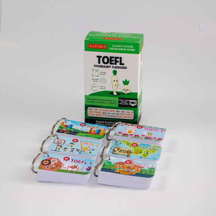 Flashcard Tiếng Anh TOEFL A  – 3 loại giấy