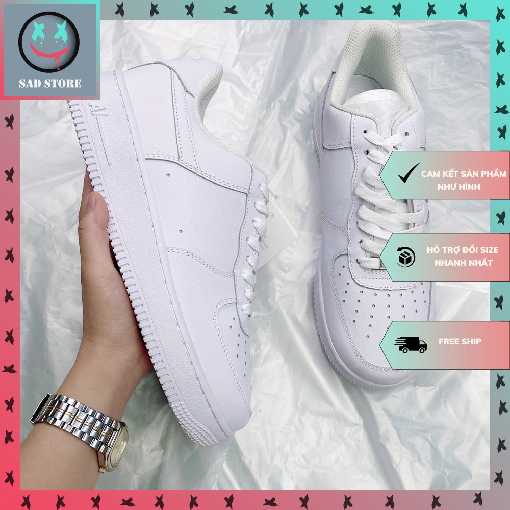 Giày Thể Thao Nam Nữ AF1 Trắng Hàng Cao Cấp Full Box + Bill | BigBuy360 - bigbuy360.vn