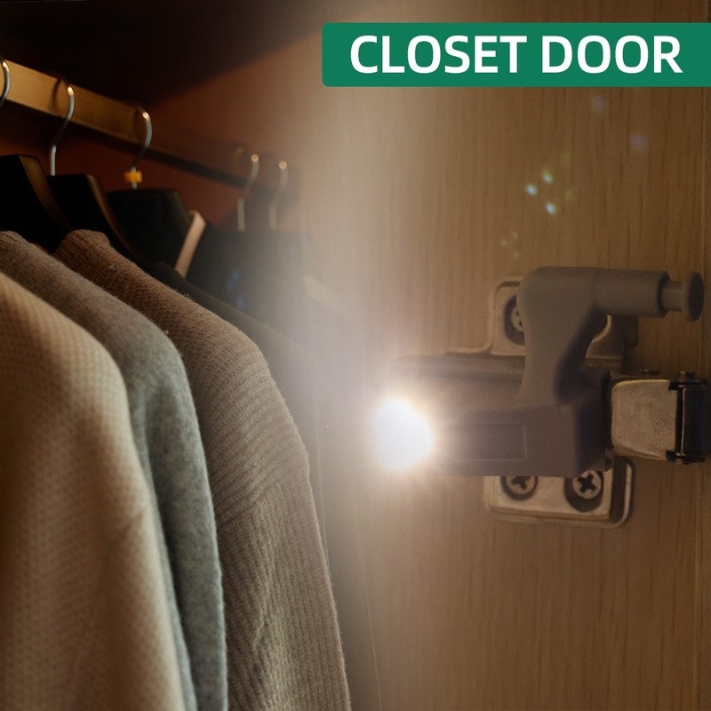 Đèn LED 2 Kiểu Bản Lề Tự Động Tắt Mở Đa Năng Sáng Tạo Cho Tủ Quần Áo