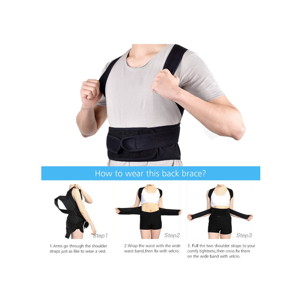 ✈️[Freeship] Đai chống gù lưng Back Pain (BP) [Chuyên dụng cho dân VP]