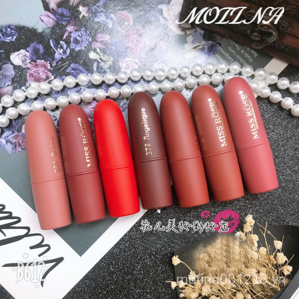 Son lì màu đỏ đen phong cách Gothic thời trang Âu Mỹ lâu trôi không dính cốc