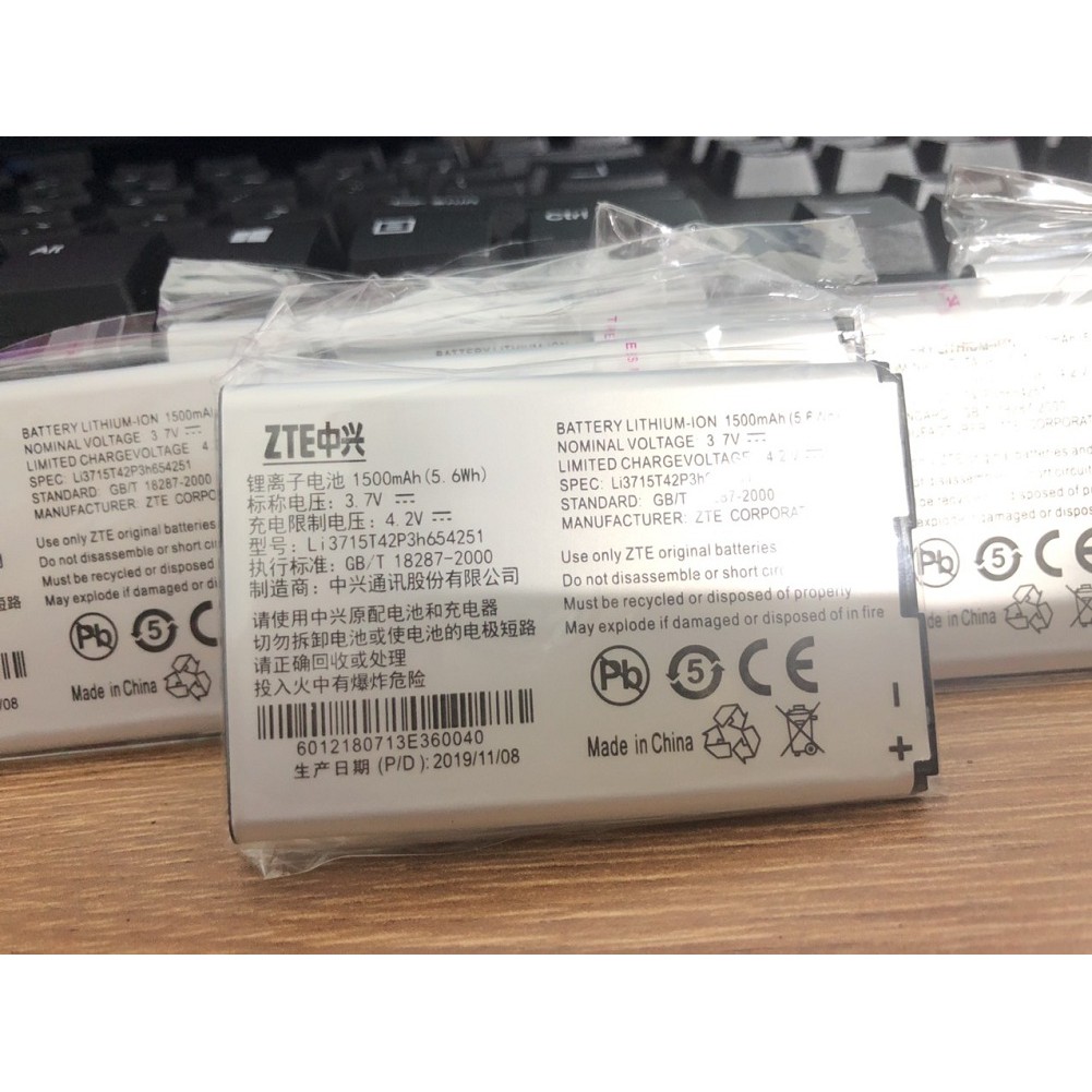 ƯU ĐIỂM VƯỢT TRỘI PIN CHÍNH HÃNG ẢNH THẬT THAY THẾ CHO BỘ PHÁT WIFI ZTE MF65, MF61, MF62, MF63, MF60, R205,R206,R207