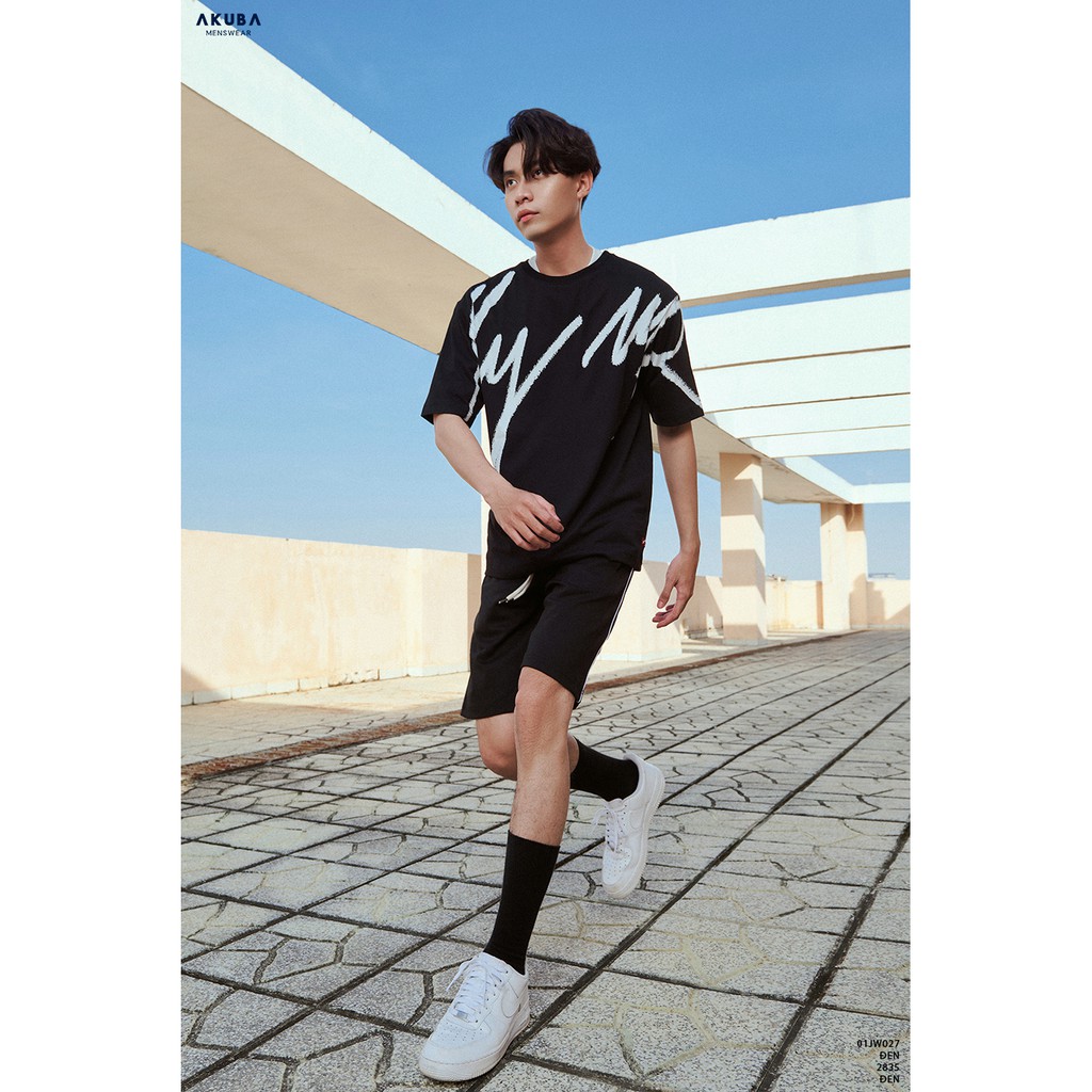 Áo Thun Nam Oversize Tay Ngắn AKUBA | 01JW027 | BigBuy360 - bigbuy360.vn