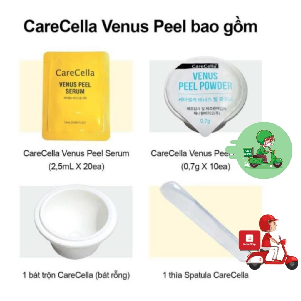 Tẩy Da Chết Cho Mặt Carecella Venus Peel, Tính Chất Tảo Vi Kim Sinh Học Venus  (1 set ) An Nhiên Cosmetic | BigBuy360 - bigbuy360.vn