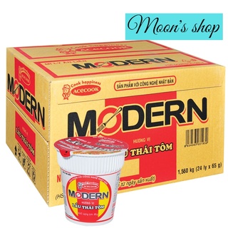 Thùng 24 mì ly MODERN vị Lẩu thái tôm