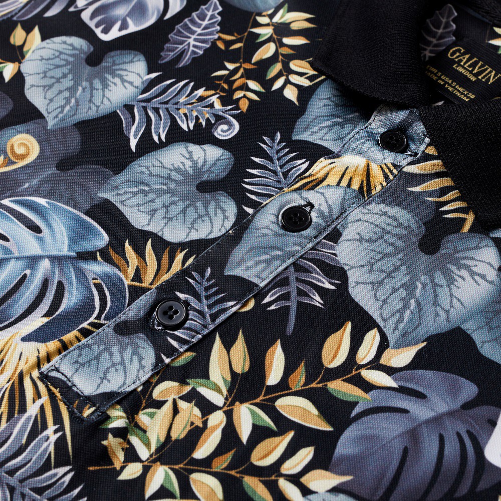 Áo thun Polo Galvin họa tiết mùa hè 2021 chất cotton co giãn nhẹ PLGV50-2 - Leo vatino | BigBuy360 - bigbuy360.vn