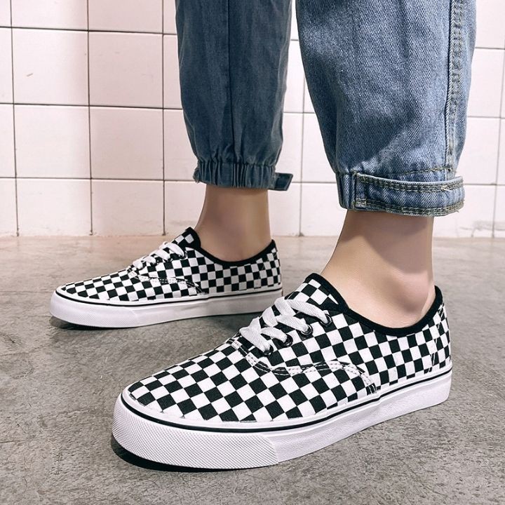 (Sale Cực Sốc) Giày Lười CARO⭐FREESHIP⭐Giày Vải Sọc Caro-Nam Nữ Unisex phong cách Hàn Quốc | BigBuy360 - bigbuy360.vn