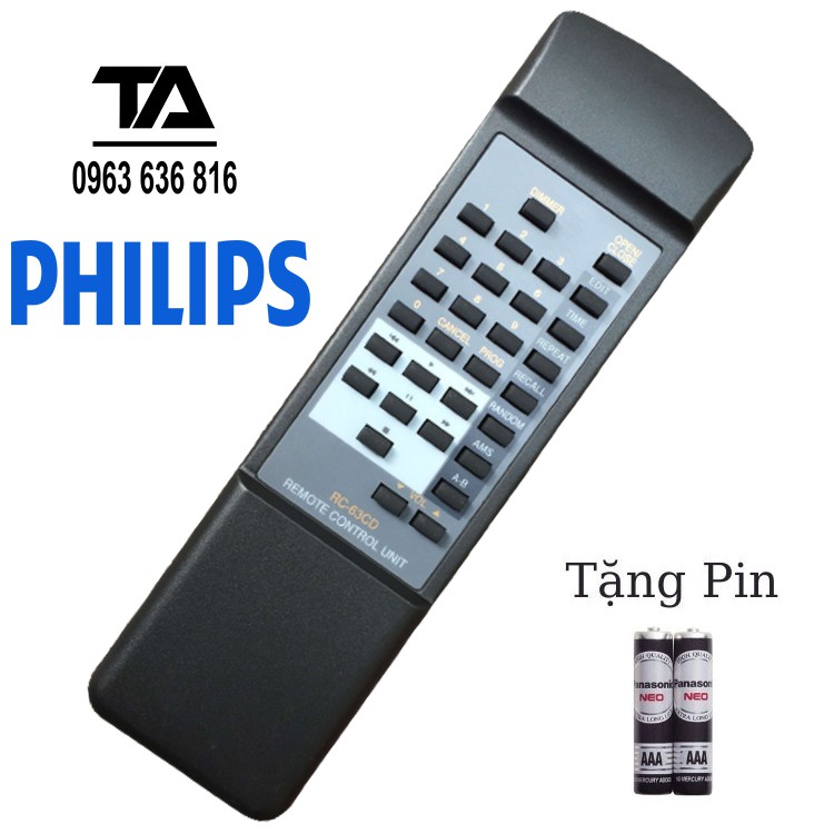 Remote điều khiển dàn âm thanh Philips - RC 63CD