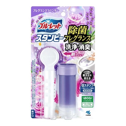 Gel khử mùi, diệt khuẩn bồn cầu Kobayashi Nhật Bản lọ 28g hương Hoa Hồng, Lavender