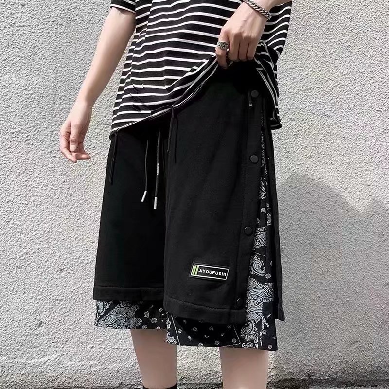 Quần short Thể Thao Ống Rộng In Họa Tiết Hoa Thời Trang Dành Cho Nam bigsize quần ống rộng nam hàn quốc quần đùi rộng quần đùi lưng cao quần short