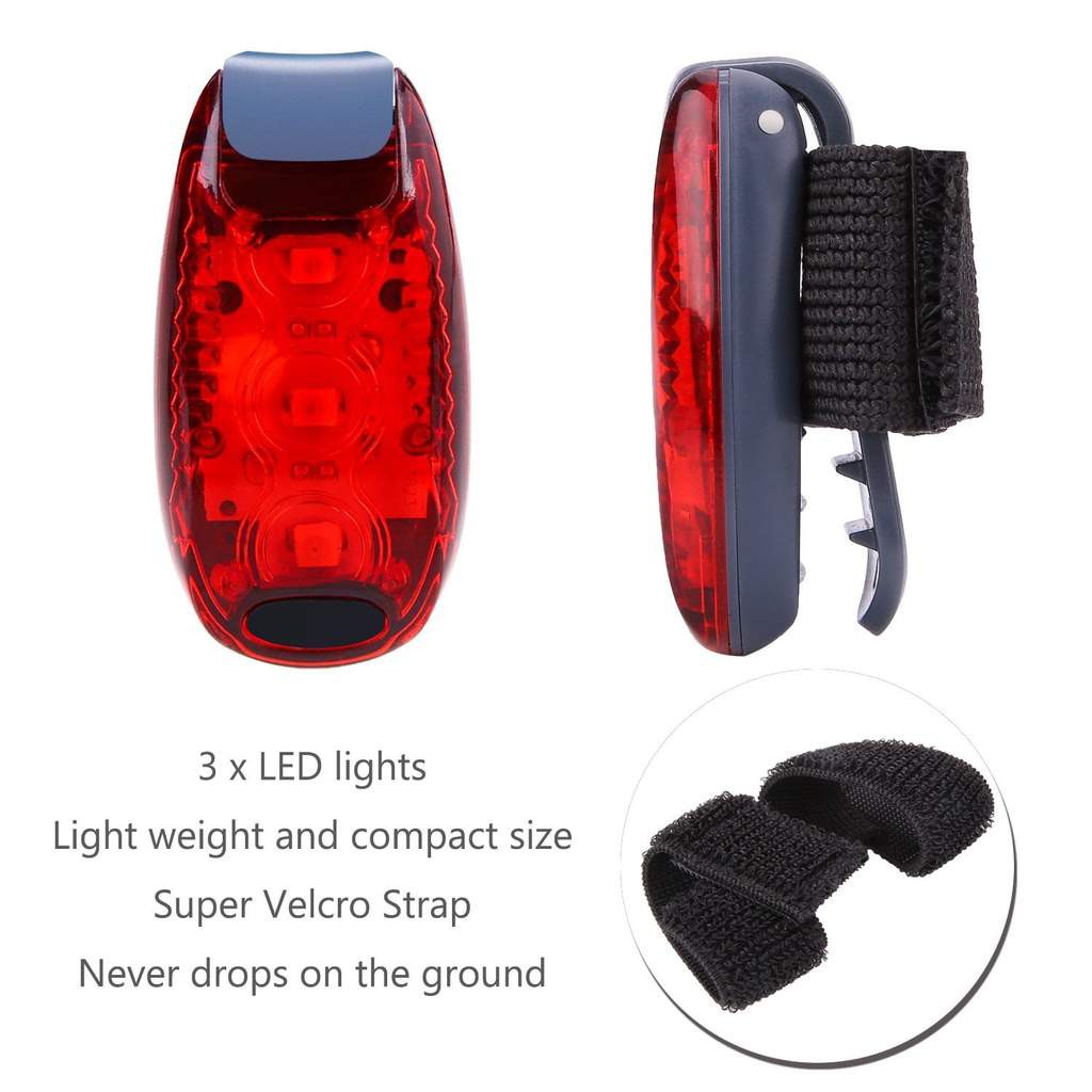 Đèn Hậu Xe Đạp Thể Thao Đa Năng Peozi MN01 | Đèn LED Gắn Sau Xe Đạp, Mũ Bảo Hiểm, Cổ Áo, Balo | Phụ kiện xe đạp