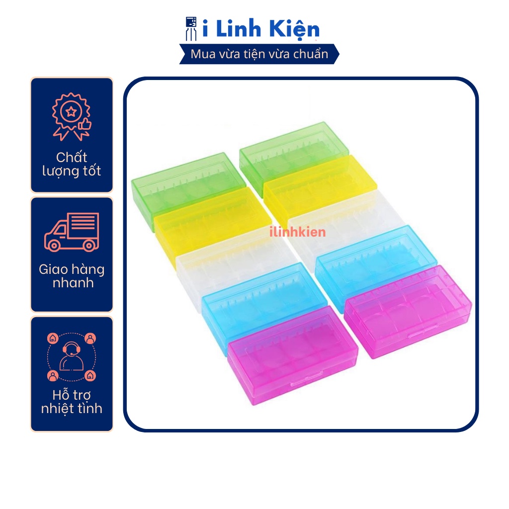 Hộp nhựa đựng pin (18650, 16340, CR123A)