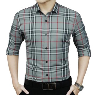 [AS05]Áo sơ mi nam dài tay kẻ BBR chất lụa thô mềm mịn cao cấp