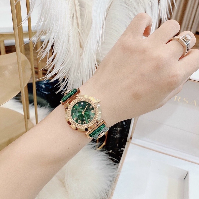 Đồng Hồ Nữ Versace V1313, Đồng Hồ Đeo Tay Da Da Thời Trang Cao Cấp