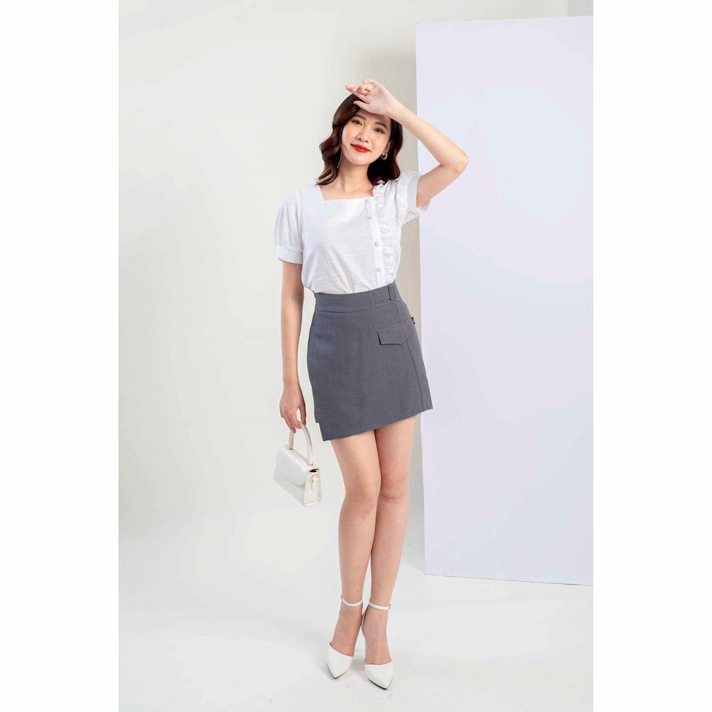 Quần Sooc Giả Váy, phối Đai Ở Cạp MMOutfit Q1020316