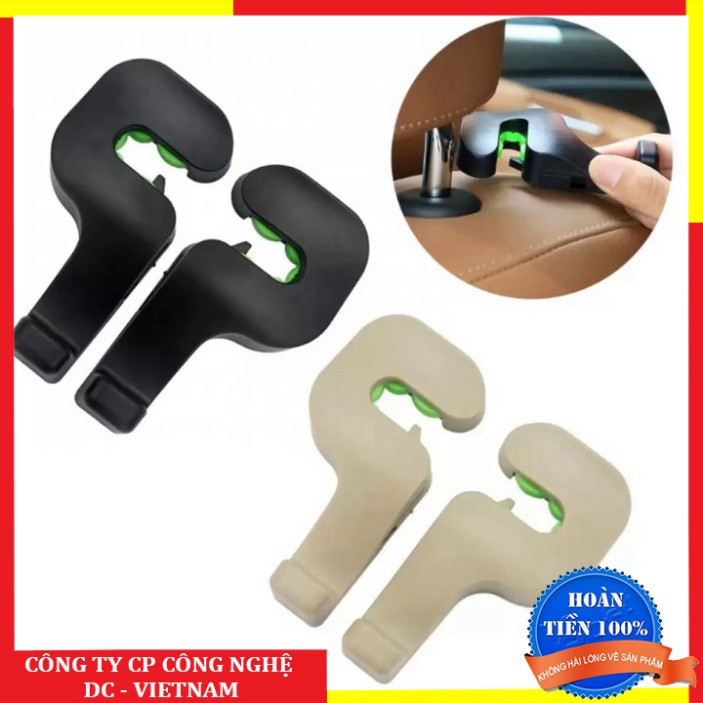 Sản phẩm  Bộ 2 móc treo đồ sau ghế xe hơi, ô tô: DCMC-01 ..