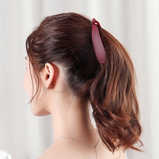 Kẹp tóc nữ phủ mờ, kẹp chuối nhỏ, kẹp dọc, kẹp ngang, kẹp, phụ kiện cài tóc màu đỏ lưới hàn quốc, kẹp tóc đuôi ngựa chống trượt