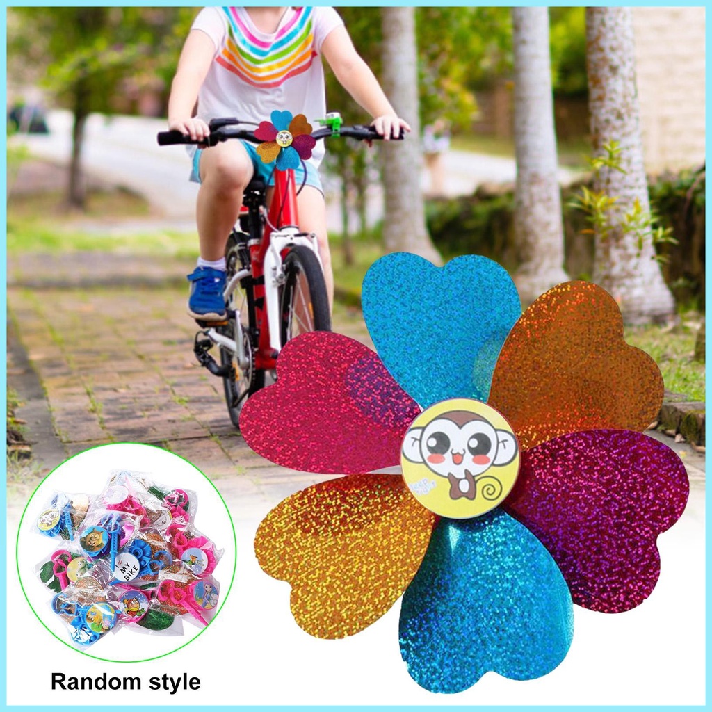 Đồ Trang Trí Tay Cầm Xe Đạp Màu Sắc Cầu Vồng Cho Bé